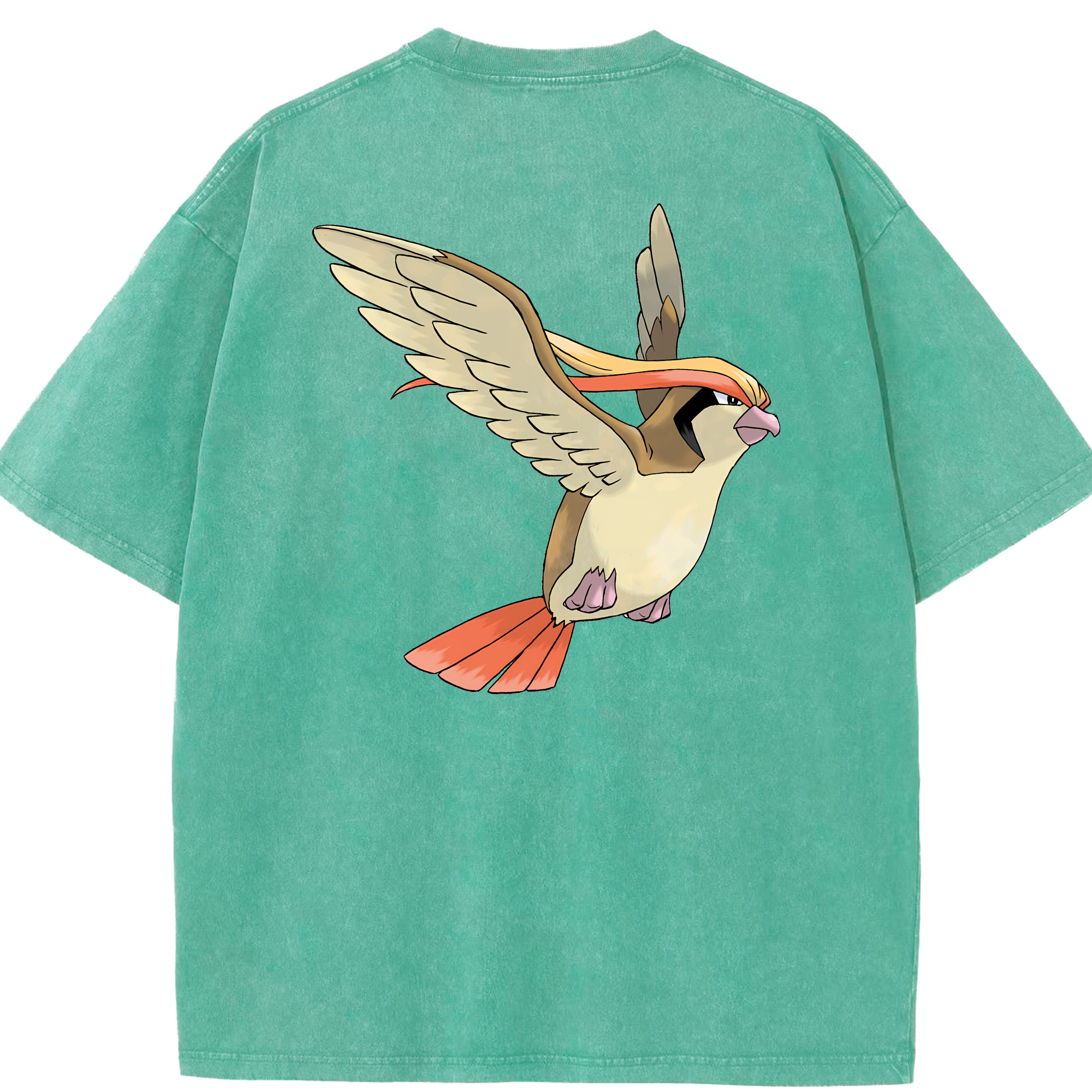 （画像用） ポケットモンスター Pokémon 綿100% ヴィンテージ風 半袖Tシャツ（背面プリント）